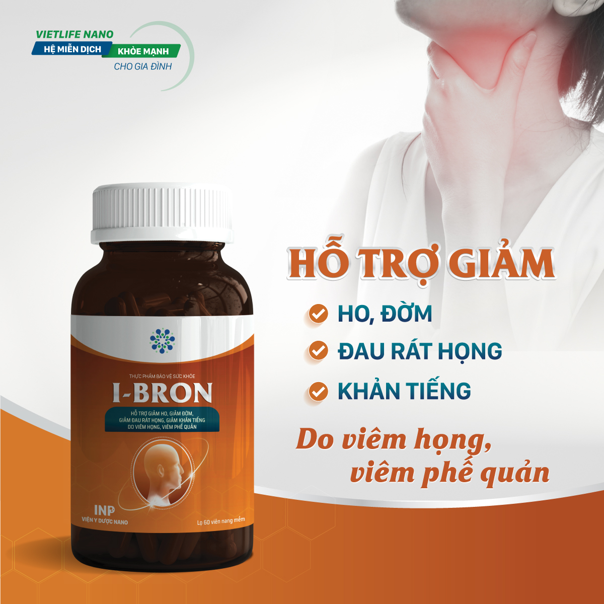 Sản phẩm I-BRON dành riêng cho người có bệnh lý nền 1